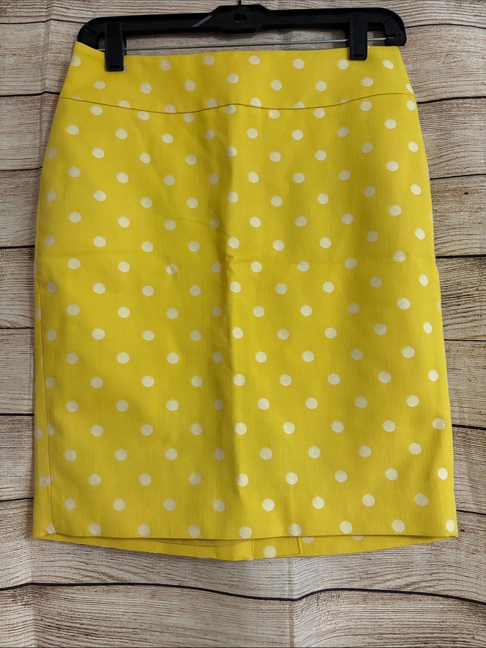 Ann Taylor Yellow Polka Dot Women's Pencil Skirt